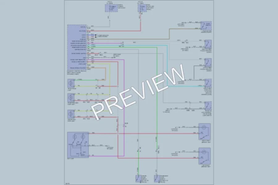 2011 Nissan GTR Interior Lights wiring diagram preview