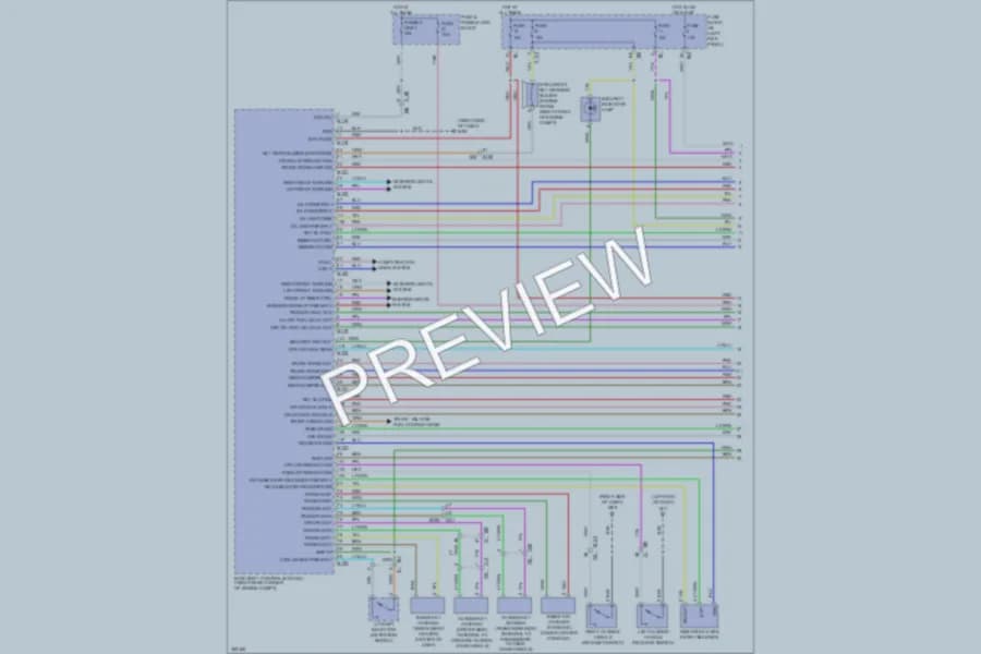 2011 Nissan GTR Power Door Locks wiring diagram preview