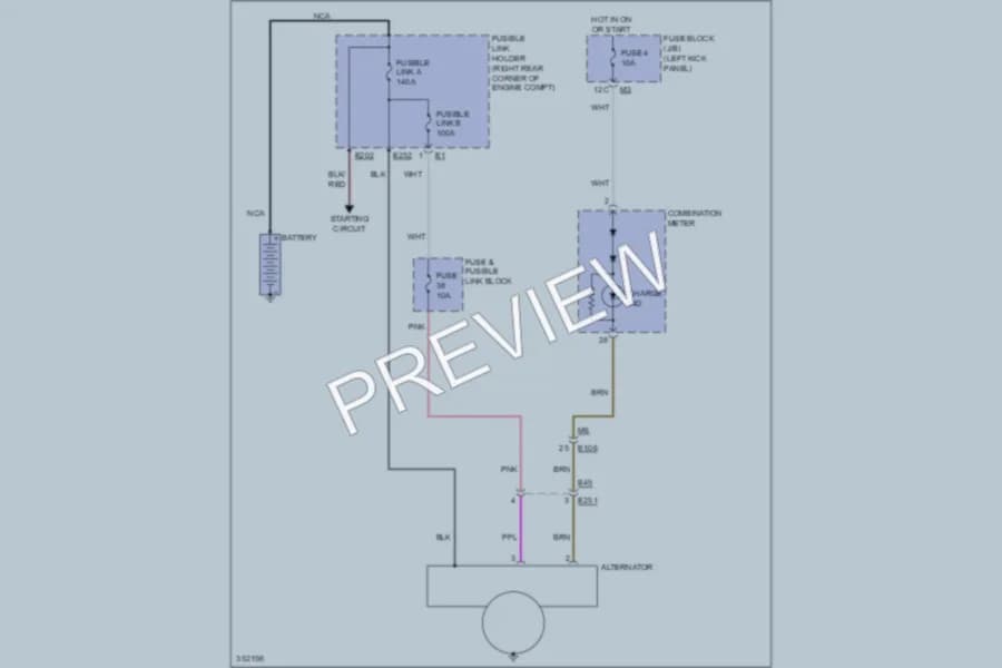 2011 Nissan GTR Starting Charging wiring diagram preview