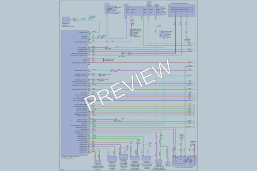 2011 Nissan JUKE Power Door Locks wiring diagram preview