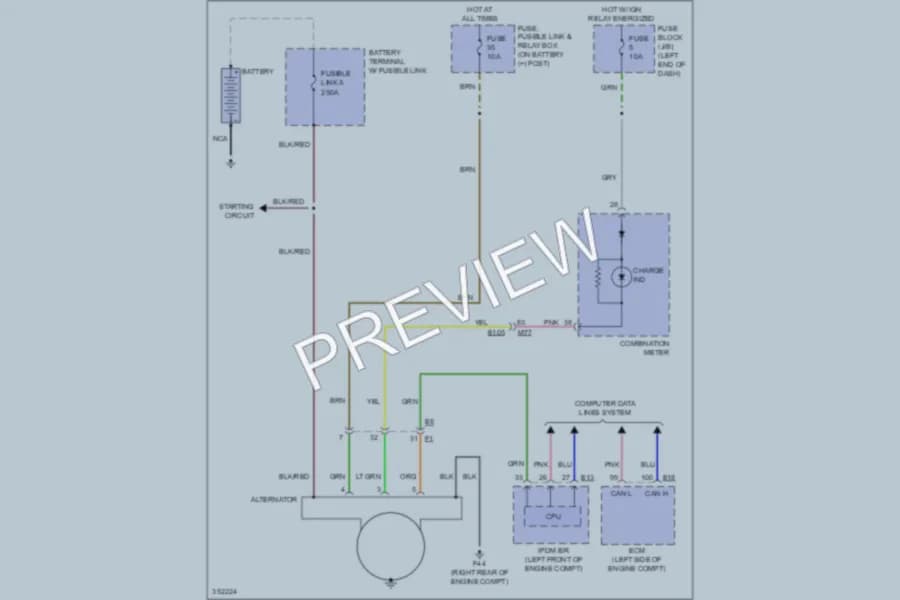 2011 Nissan JUKE Starting Charging wiring diagram preview
