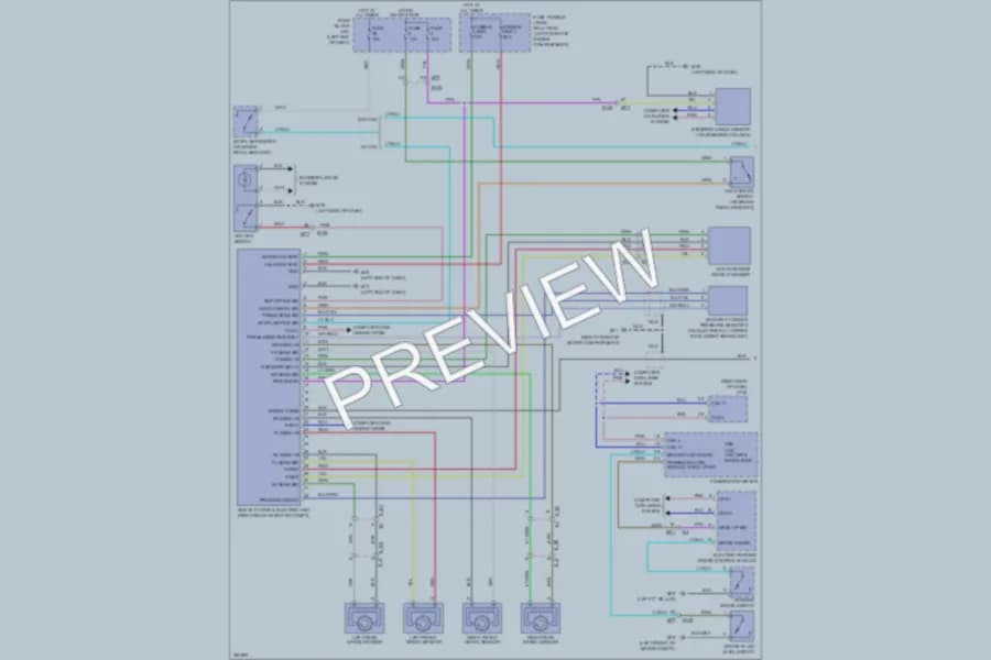 2011 Nissan LEAF Anti Lock Brakes wiring diagram preview