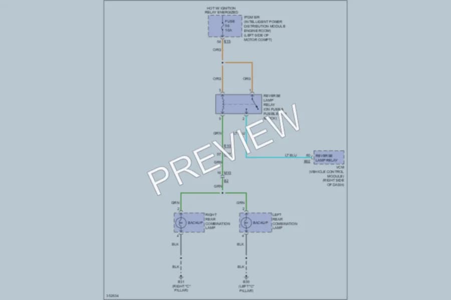 2011 Nissan LEAF Exterior Lights wiring diagram preview