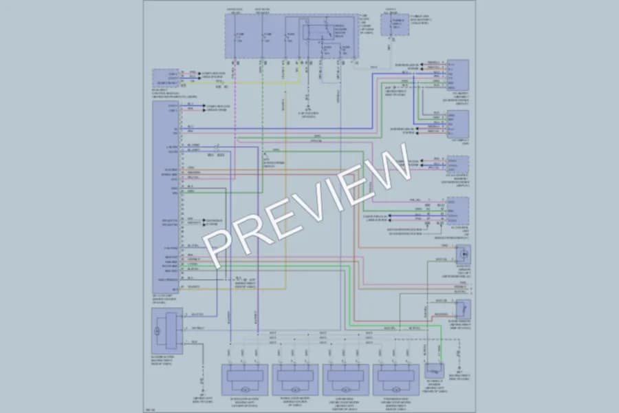 2011 Nissan Maxima Air Conditioning wiring diagram preview