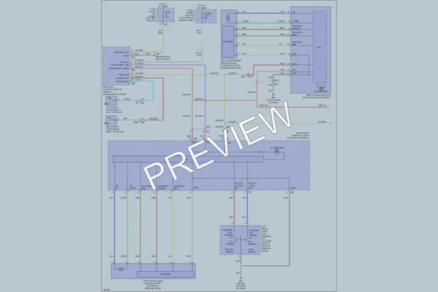 2011 Nissan Maxima Power Windows wiring diagram preview