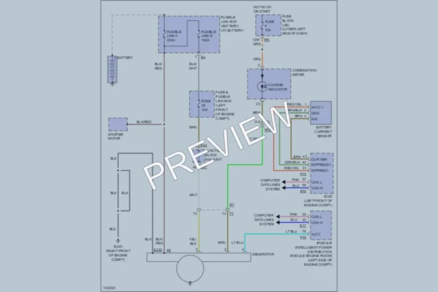 2011 Nissan Maxima Starting Charging wiring diagram preview