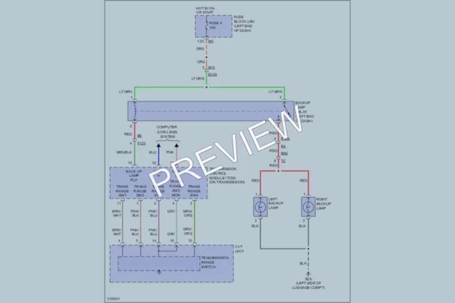 2011 Nissan Murano Exterior Lights wiring diagram preview