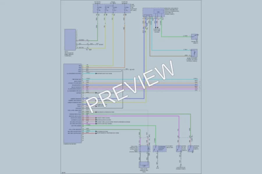 2011 Nissan Murano Instrument Cluster wiring diagram preview