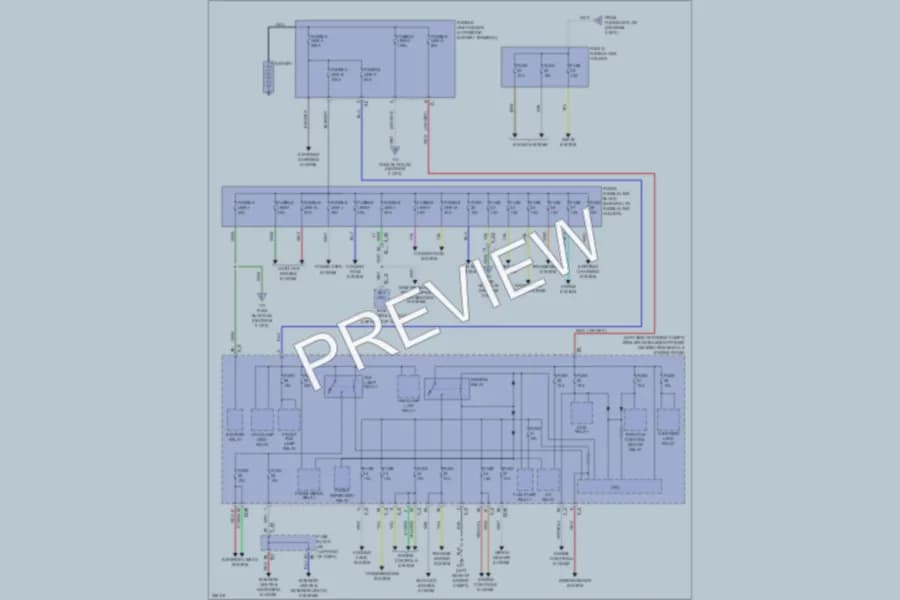2011 Nissan Murano Power Distribution wiring diagram preview