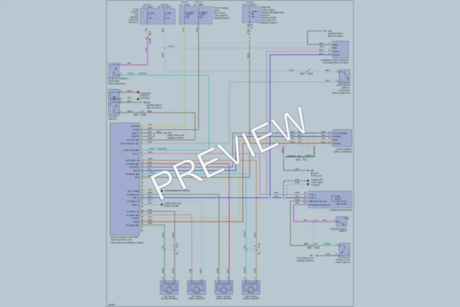 2011 Nissan Rogue Anti Lock Brakes wiring diagram preview