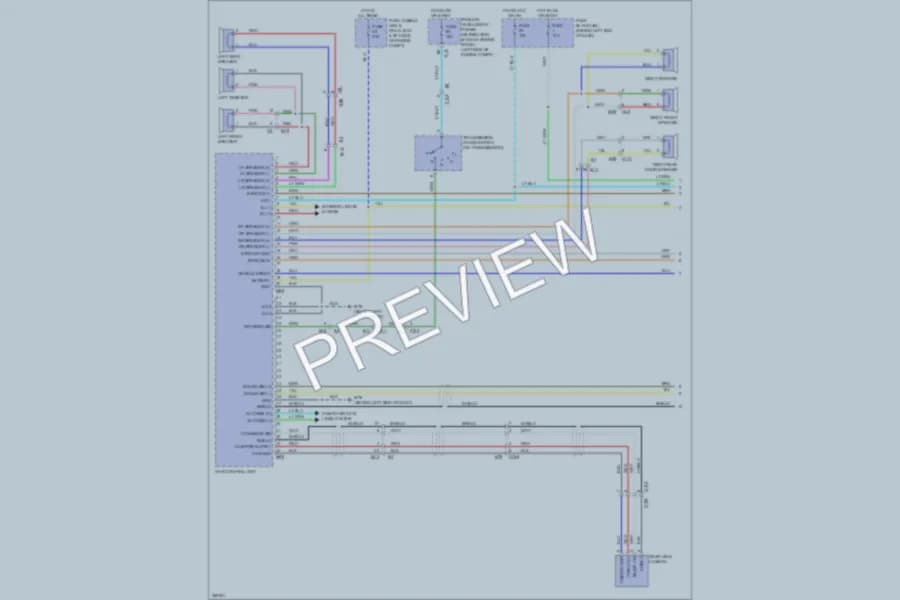 2011 Nissan Rogue Radio wiring diagram preview