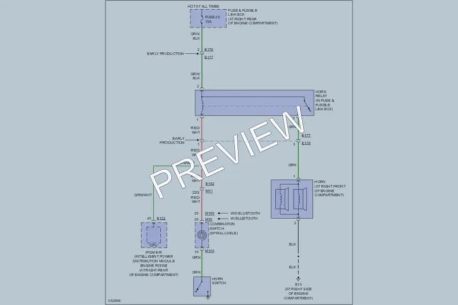 2011 Nissan Titan Horn wiring diagram preview