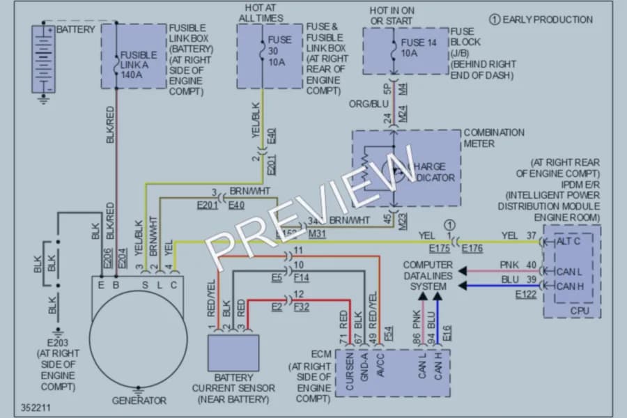 2011 Nissan Titan Starting Charging wiring diagram preview