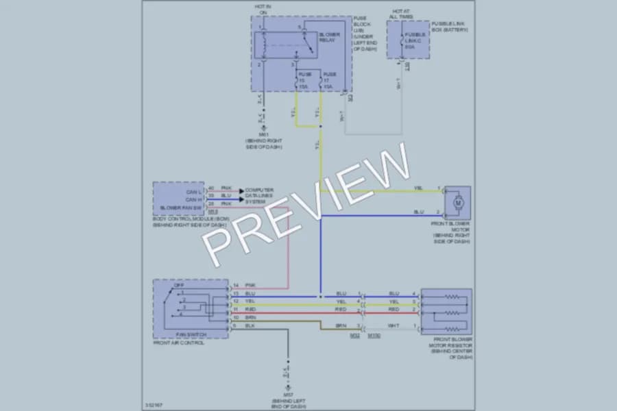 2011 Nissan Versa Air Conditioning wiring diagram preview