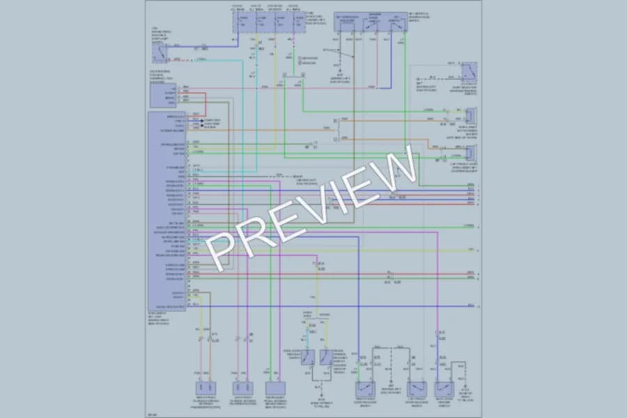 2011 Nissan Versa Power Door Locks wiring diagram preview