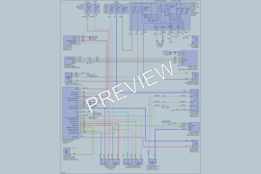 2011 Nissan Xterra Air Conditioning wiring diagram preview