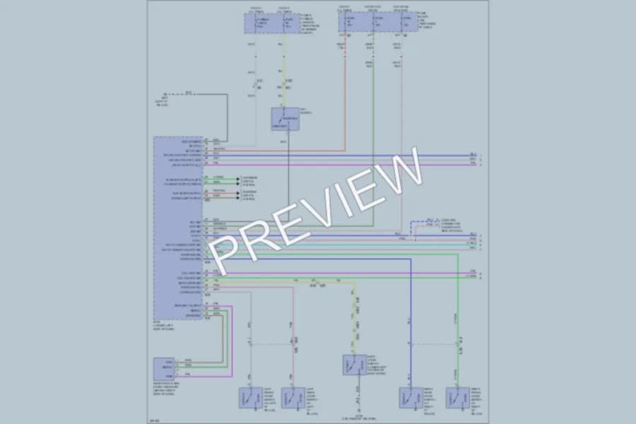 2011 Nissan Xterra Power Door Locks wiring diagram preview