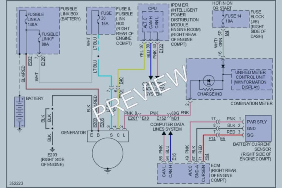 2011 Nissan Xterra Starting Charging wiring diagram preview
