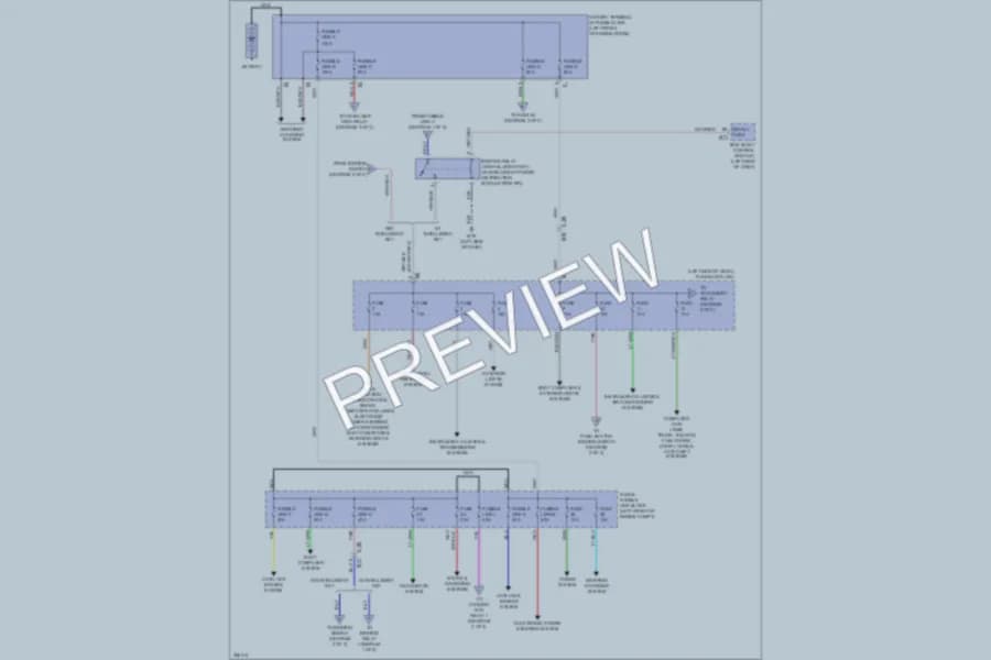 2011 Nissan cube Power Distribution wiring diagram preview