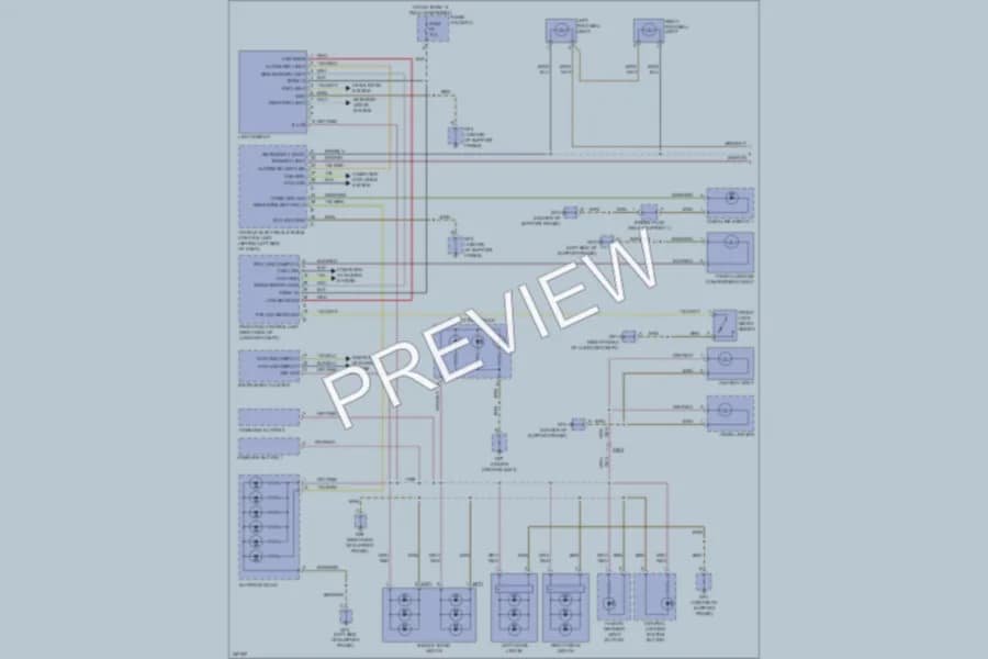 2011 Porsche 911 Interior Lights wiring diagram preview