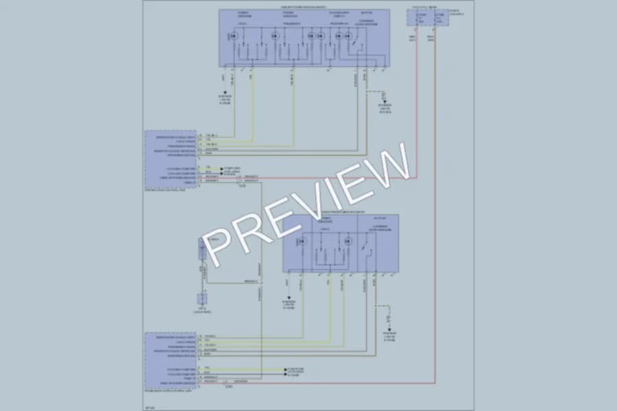 2011 Porsche 911 Power Windows wiring diagram preview