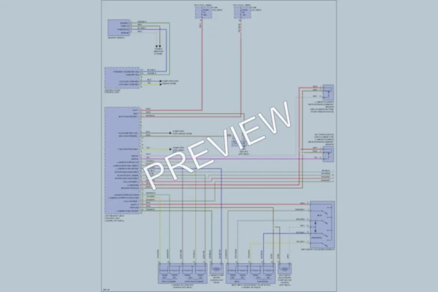 2011 Porsche Boxster Memory Systems wiring diagram preview