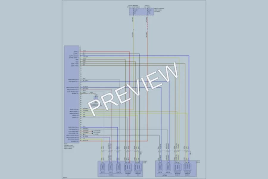 2011 Porsche Cayenne Electronic Suspension wiring diagram preview