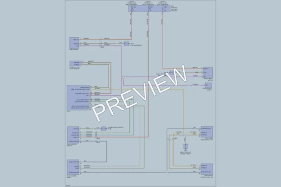 2011 Porsche Cayenne Wiper Washer wiring diagram preview