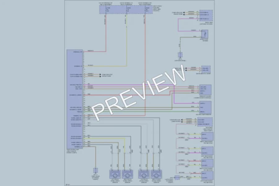 2011 Porsche CayenneHybrid Anti Lock Brakes wiring diagram preview