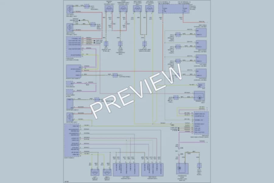 2011 Porsche CayenneHybrid Interior Lights wiring diagram preview