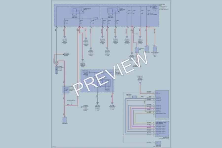 2011 Porsche CayenneHybrid Power Distribution wiring diagram preview