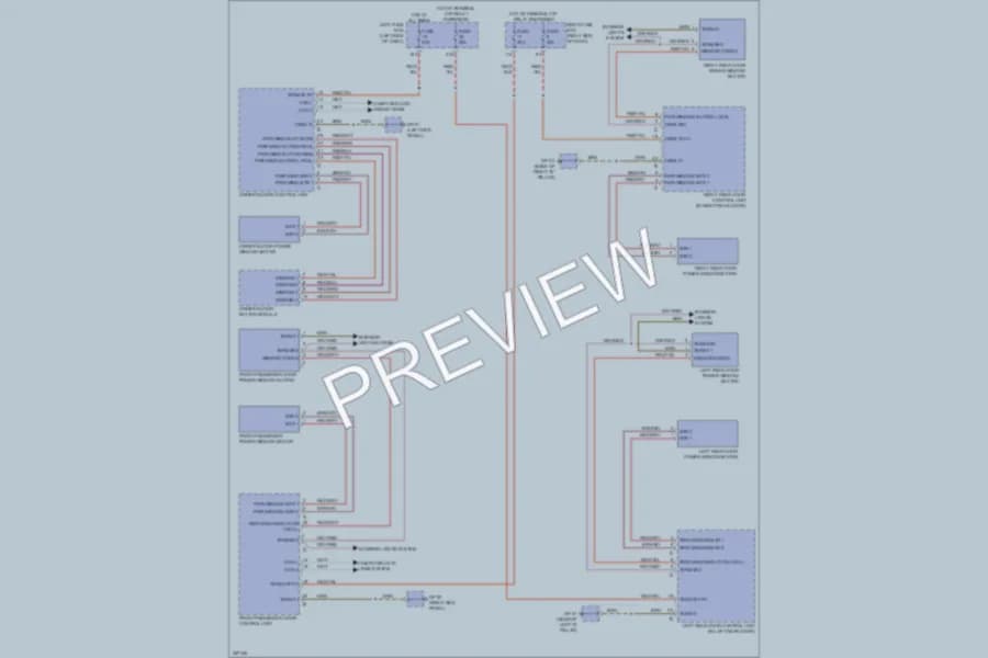 2011 Porsche CayenneHybrid Power Windows wiring diagram preview