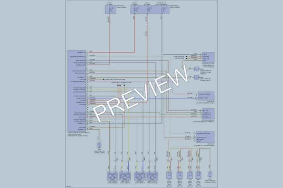 2011 Porsche Panamera Anti Lock Brakes wiring diagram preview
