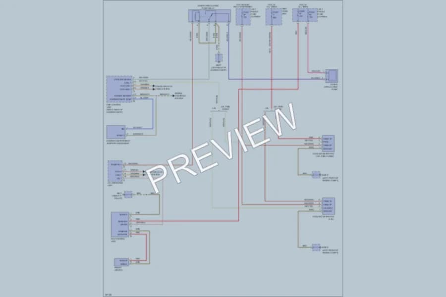 2011 Porsche Panamera Cooling Fan wiring diagram preview