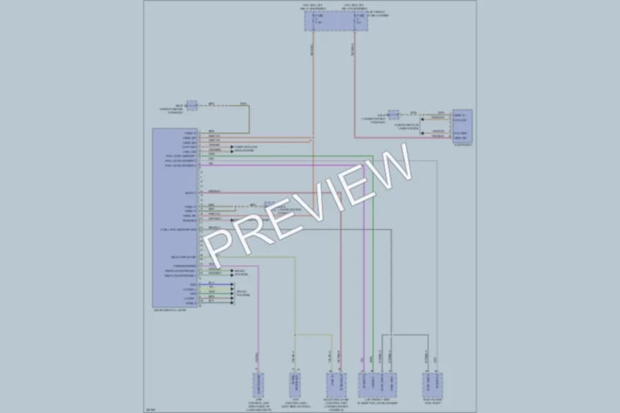 2011 Porsche Panamera Instrument Cluster wiring diagram preview