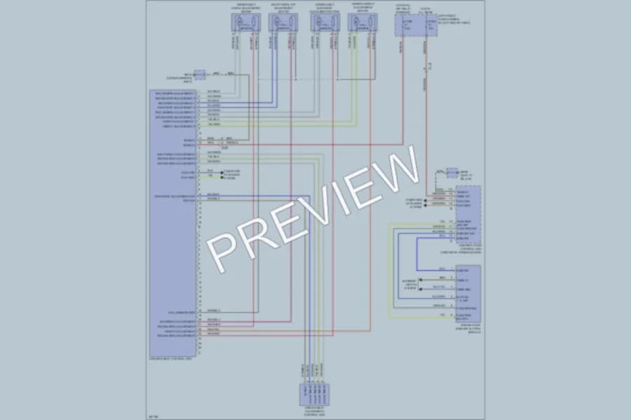 2011 Porsche Panamera Memory Systems wiring diagram preview