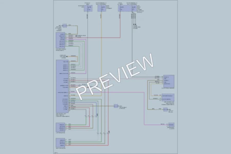 2011 Porsche Panamera Shift Interlock wiring diagram preview