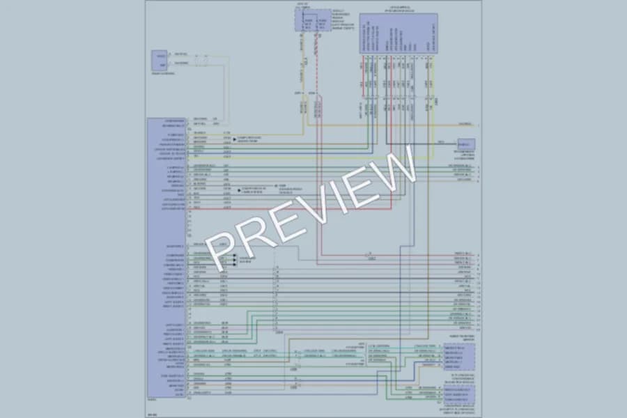 2011 Ram 1500 Navigation wiring diagram preview with protected circuit layout