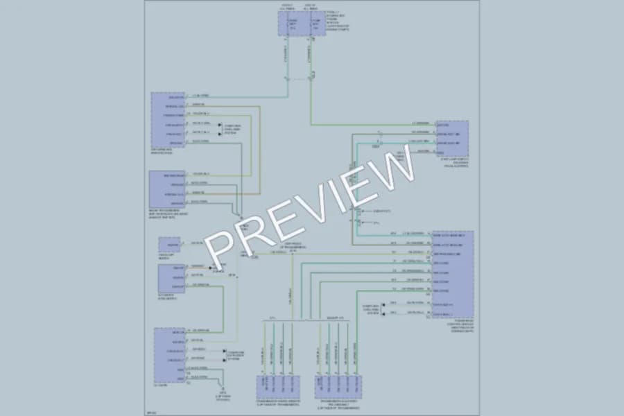 2011 Ram 1500 Shift Interlock wiring diagram preview with protected circuit layout