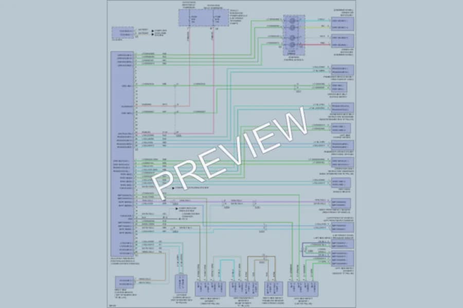2011 Ram 1500 Supplemental Restraints wiring diagram preview with protected circuit layout