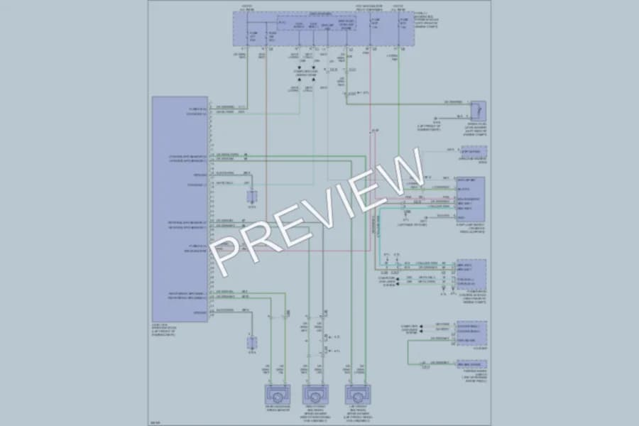 2011 Ram 2500 Anti Lock Brakes wiring diagram preview with protected circuit layout