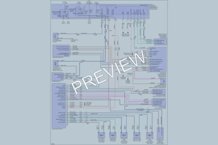 2011 Ram 3500 Air Conditioning wiring diagram preview with protected circuit layout