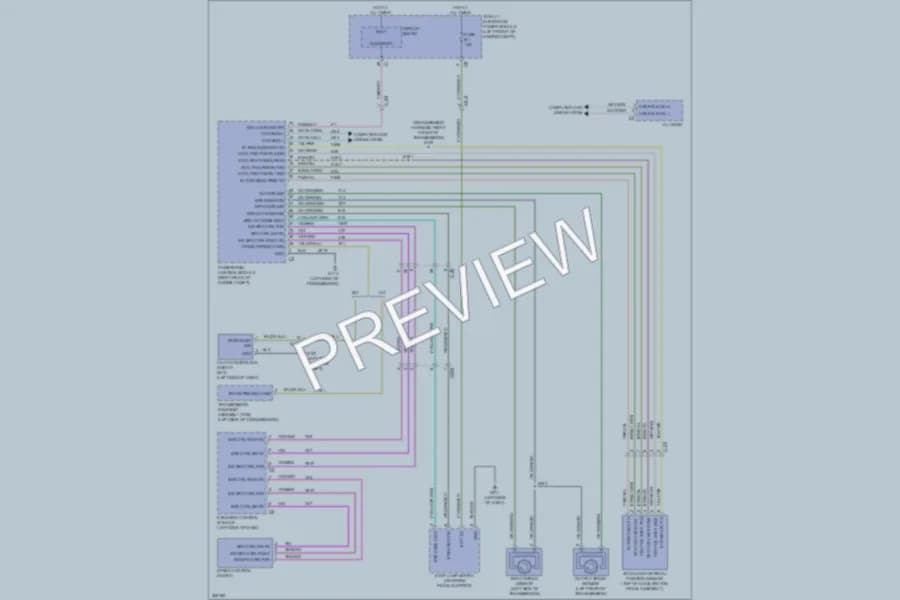 2011 Ram 3500 Cruise Control wiring diagram preview with protected circuit layout