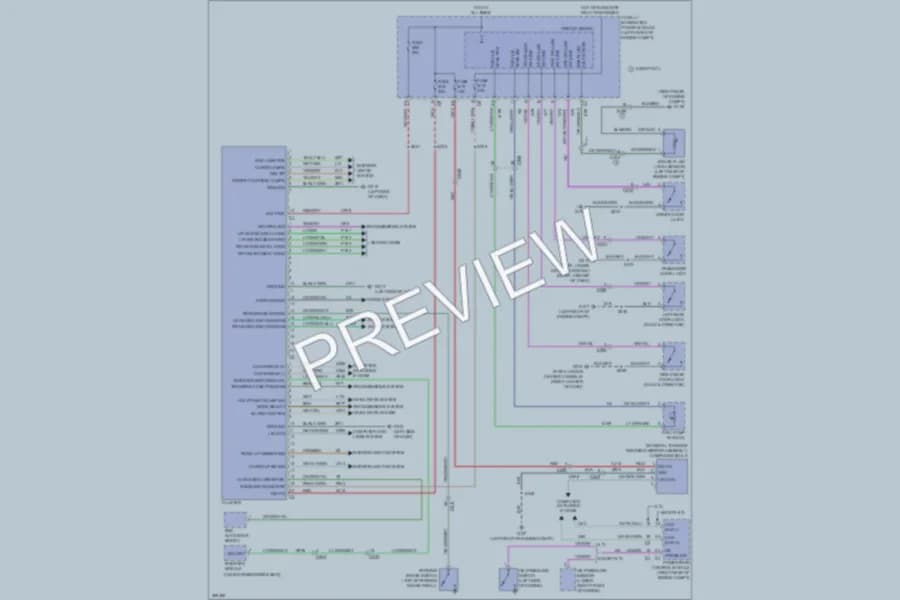 2011 Ram 3500 Instrument Cluster wiring diagram preview with protected circuit layout