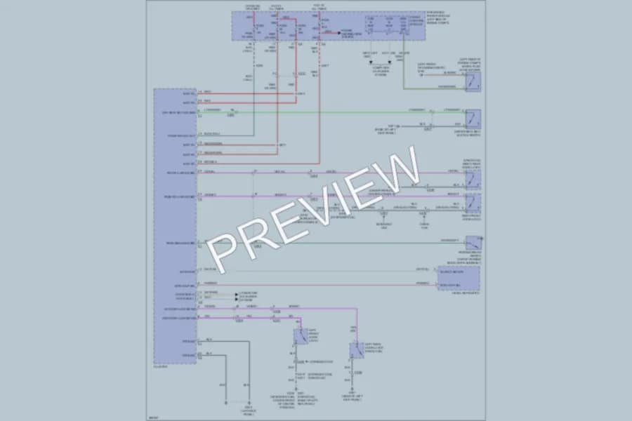 2011 Ram Dakota Warning Systems wiring diagram preview