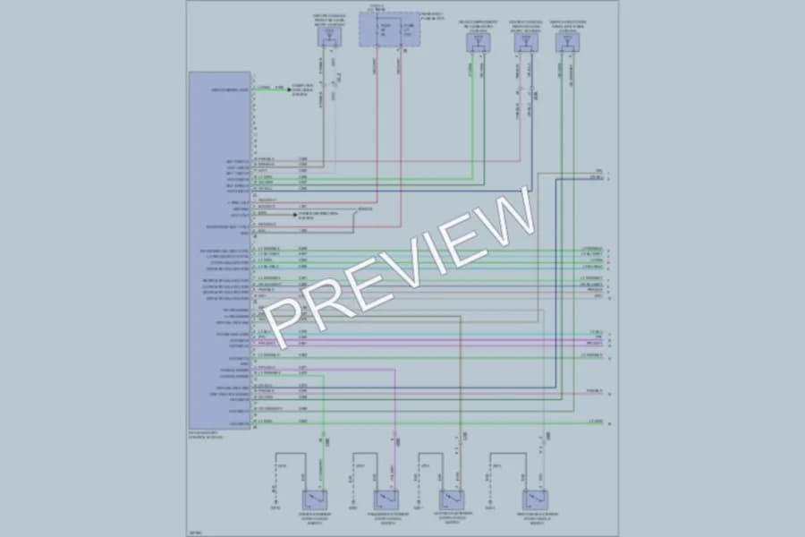 2011 Saab 94X Power Door Locks wiring diagram preview