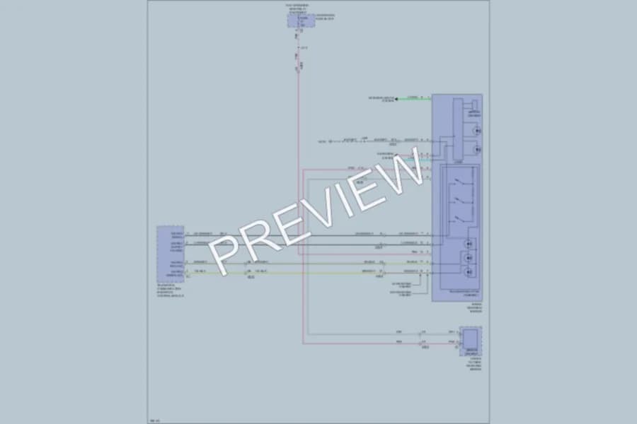 2011 Saab 94X Power Mirrors wiring diagram preview