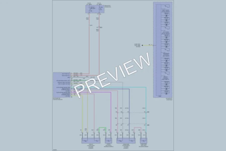 2011 Saab 94X Power Seats wiring diagram preview