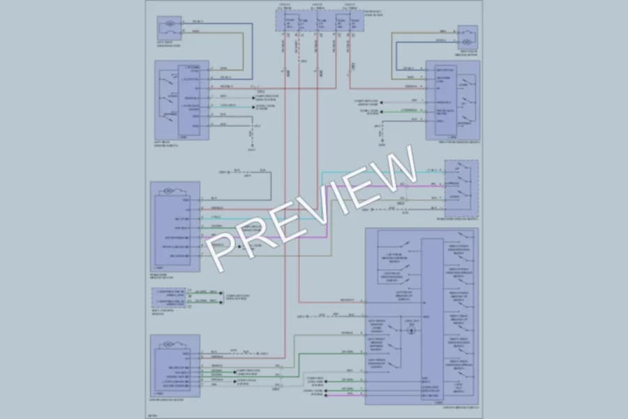 2011 Saab 94X Power Windows wiring diagram preview