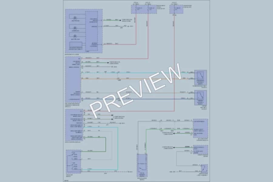 2011 Saab 94X Warning Systems wiring diagram preview